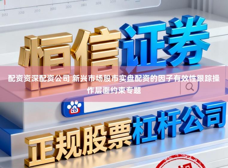配资资深配资公司 新兴市场股市实盘配资的因子有效性跟踪操作层面约束专题